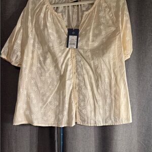 Universal Thread Beige Floral Blouse